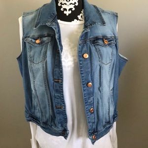 MNG jeans denim vest.